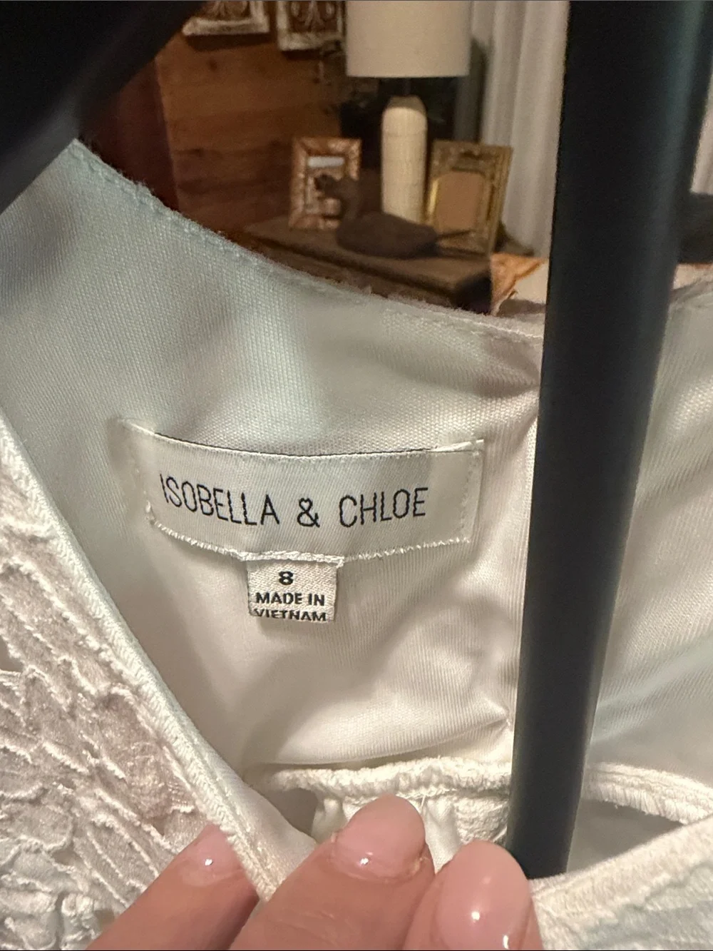 Isobella & Chloe Ivory Eyelet Sundress
